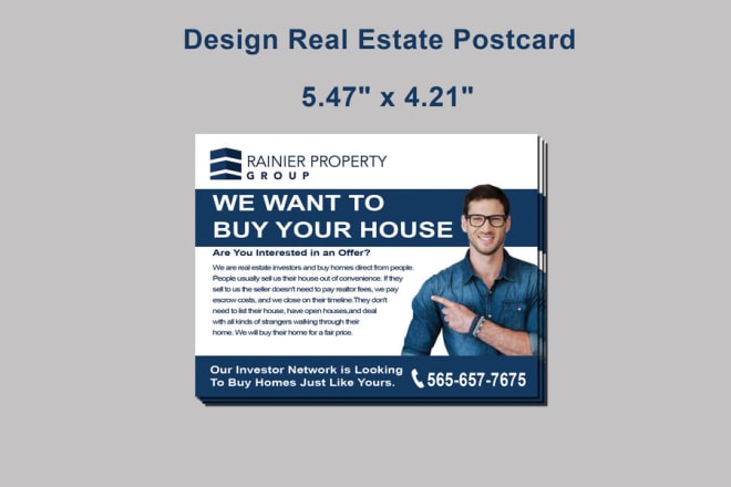 I will design postcard or direct mail