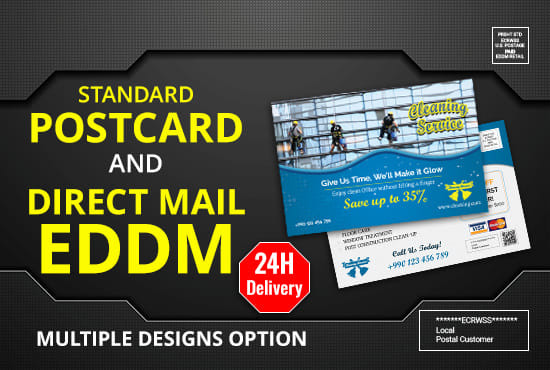 I will design postcard or direct mail postcard