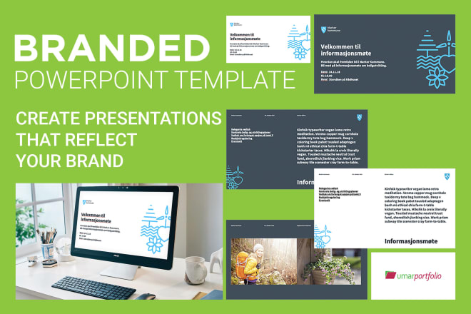 I will design powerpoint template for your needs