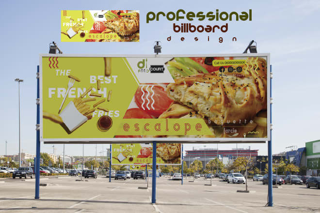 I will design print ready billboard,signboard for you one day