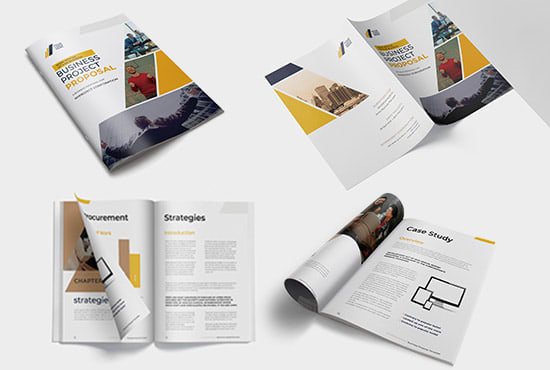 I will design professional brochure, business proposal, booklet