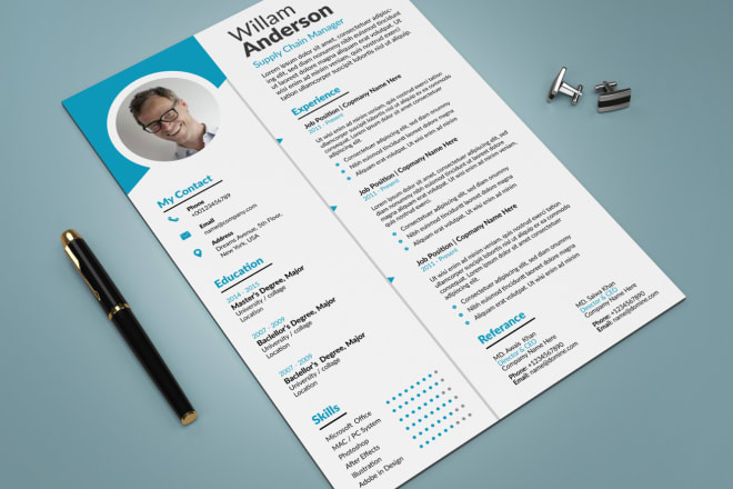 I will design professional creative and modern CV or resume