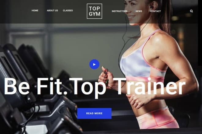 I will design responsive sport,gym workout website