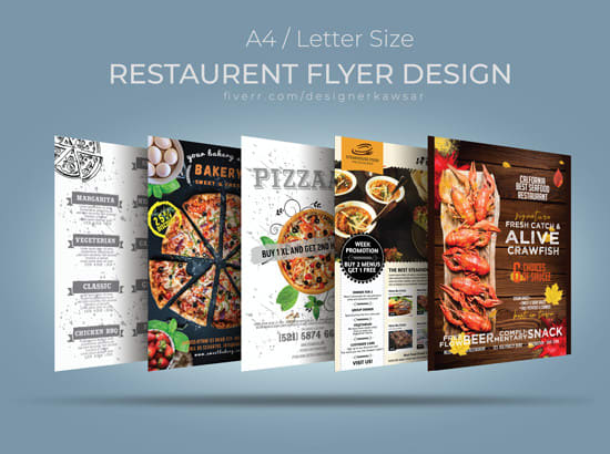 I will design restaurant or food flyer, menu within 24 hours