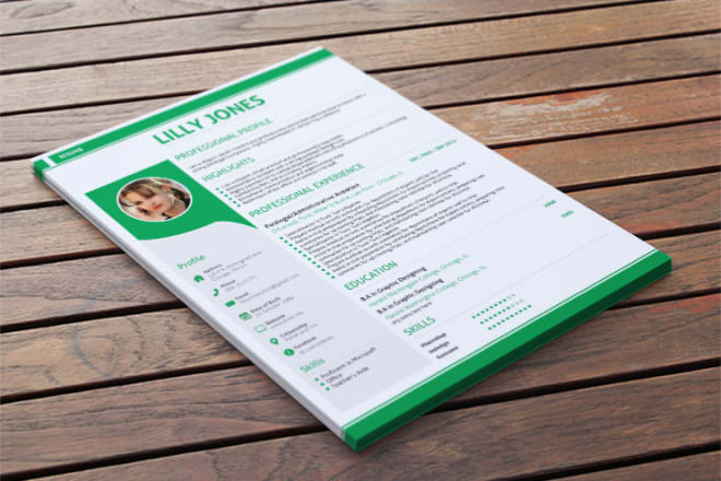 I will design resume CV and cover letter custom design