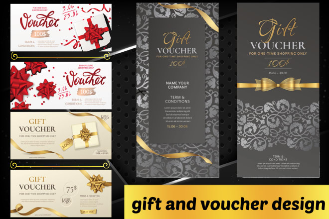 I will design unique gift vouchers or gift certificate