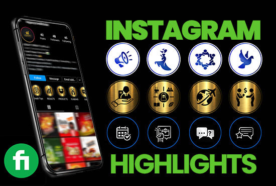 I will design unique instagram story highlight icons