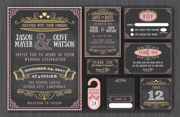 I will design wedding invitations, birthday or party invitation