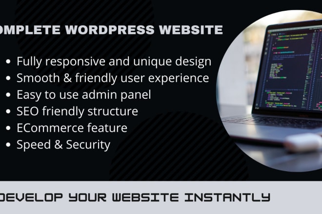 I will design wordpress website with responsive web design