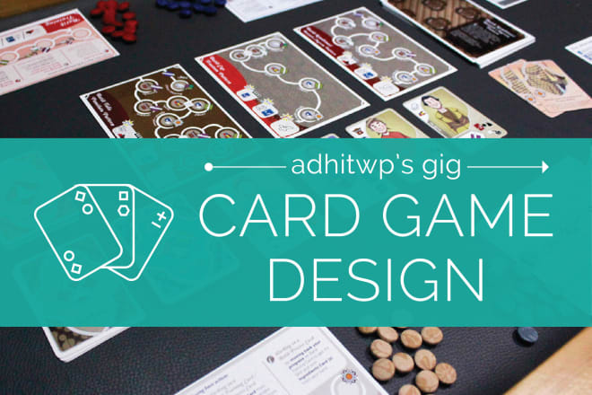 I will design your card game graphic and layout