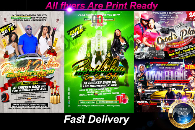 I will design your flyer poster for your club events