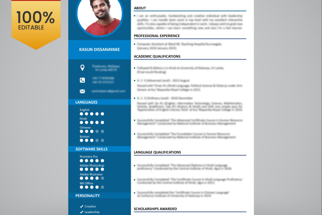 I will design your resume professionally within 24 hours