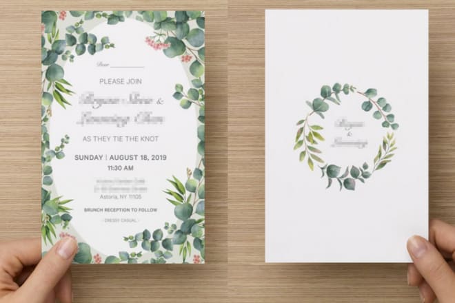I will design your wedding party and other invitation