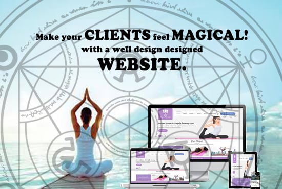 I will design your yoga, gym and coaching websites