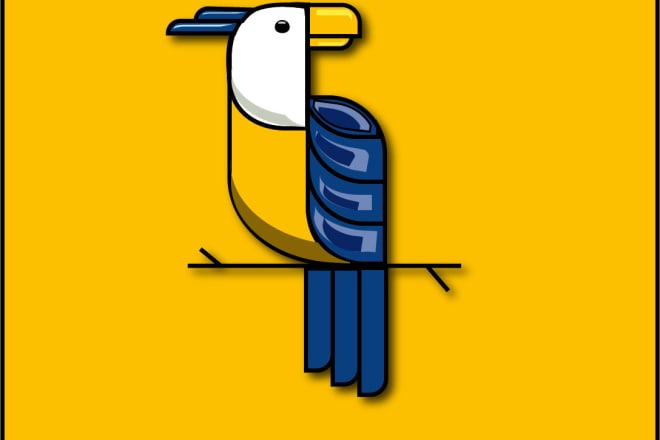 I will desing parrot logo in illustrator