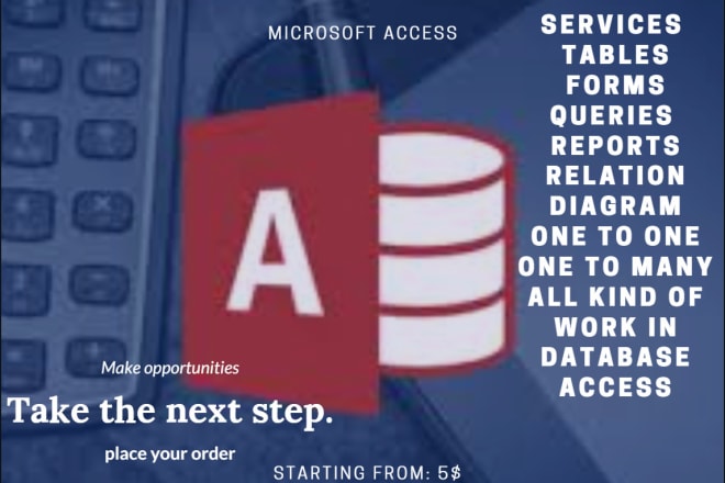 I will develop ms access database sql design with erd
