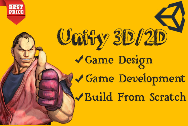 I will develop unity 3d and 2d games for mobile and pc