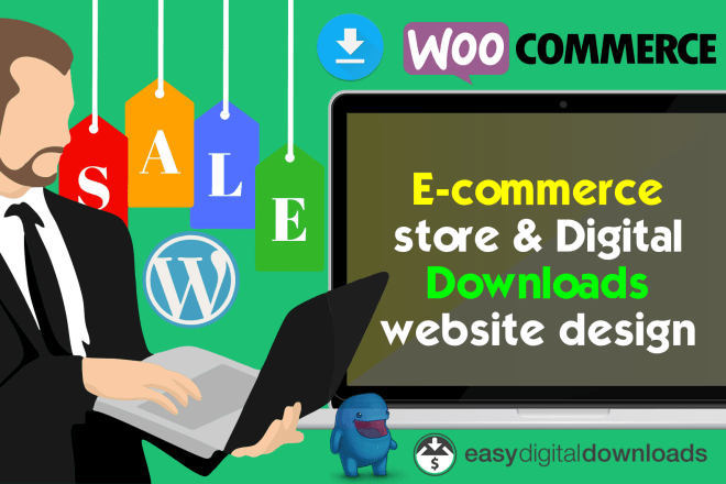 I will develop woocommerce or easy digital downloads ecommerce online store website