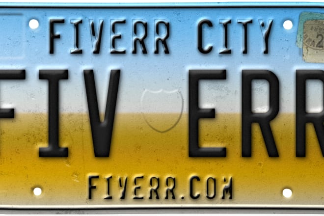I will display your text you want on old license plates