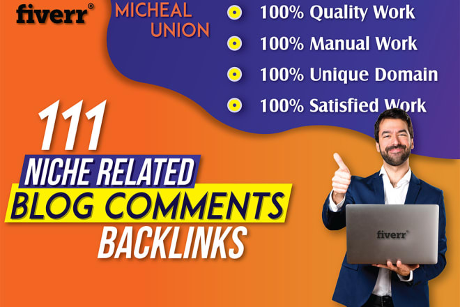 I will do 111 niche related seo nofollow backlinks blog comment