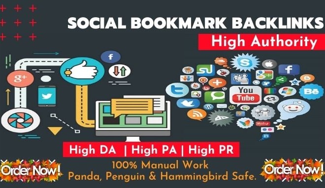 I will do 300 social bookmarking submissions 60 HQ profile backlinks
