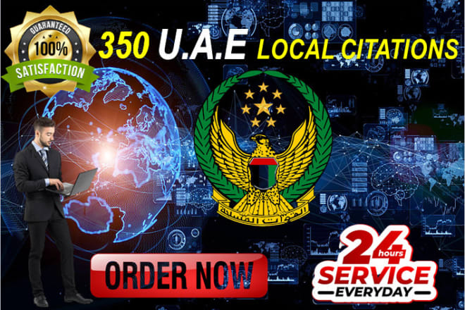 I will do 350 uae local listing citations and directory submission for local SEO