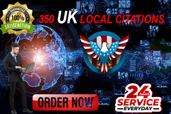 I will do 350 UK local listing citations and directory submissions for local SEO
