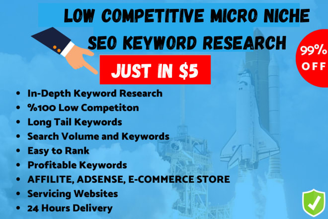 I will do a deep killer SEO keyword research for your micro niche website