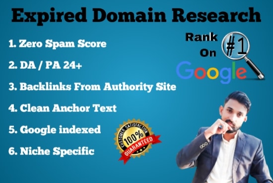 I will do a niche specific high authority expired domain research