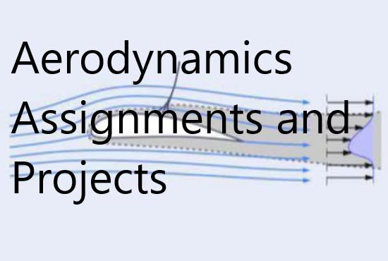 I will do aerodynamics assignments and projects