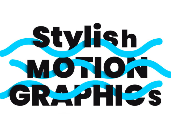I will do an awesome motion graphics video