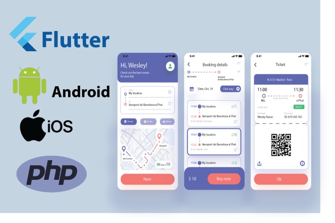 I will do android,ios app development using flutter app