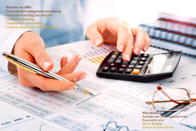I will do any type of accounting, finance and audit related work