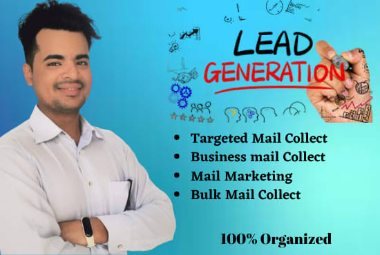 I will do b2b lead generation, real estate and mail listing