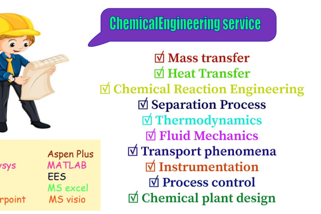 I will do chemical engineering projects