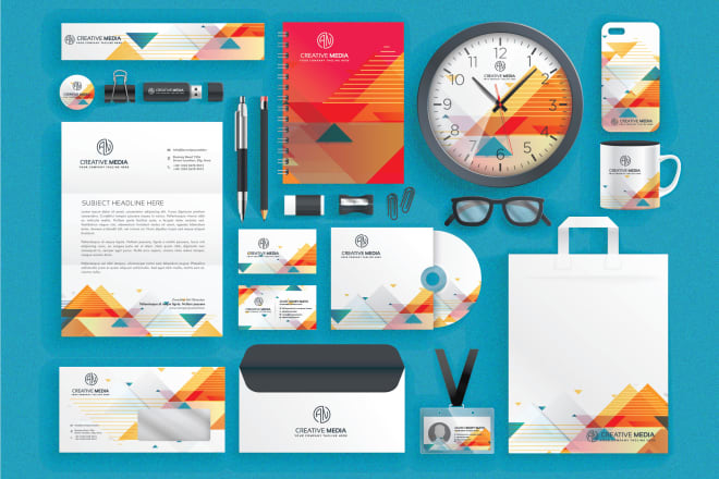I will do clean modern professional 3d business stationary designs