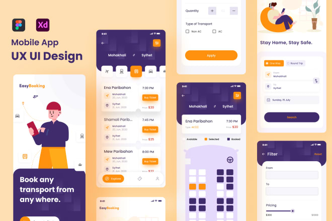 I will do creative and stunning web and mobile app UX UI design