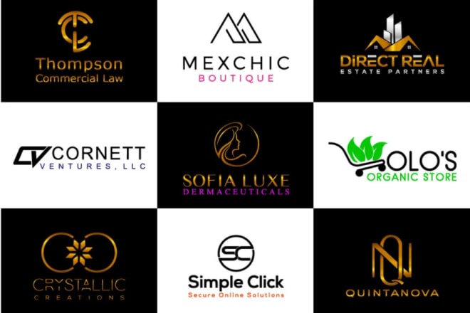 I will do creative unique minimalist luxury and business logo design