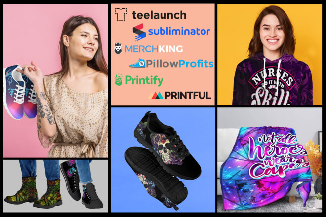 I will do custom and trendy design for shoes and apparel of any pod platform