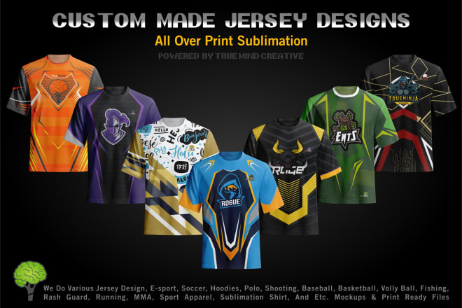 I will do custom jersey design or sublimation jersey