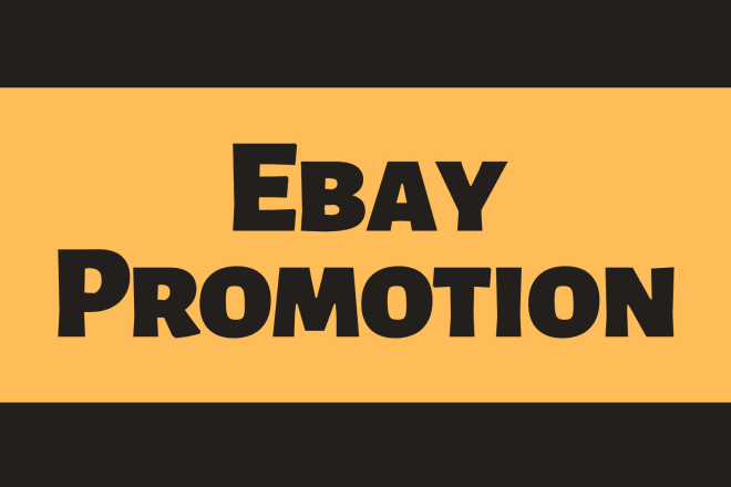 I will do ebay promotion to boost ebay sales and raise ebay traffic