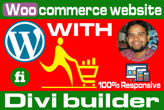 I will do ecommerce website with divi builder