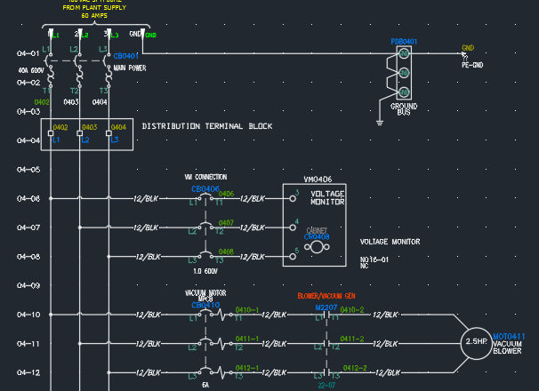I will do electrical design and autocad electrical drawings