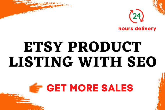 I will do etsy product listing with SEO