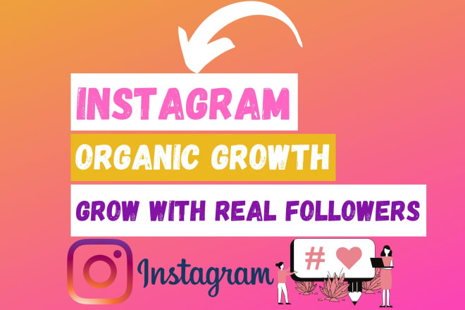 I will do fast organic instagram growth with real promotion