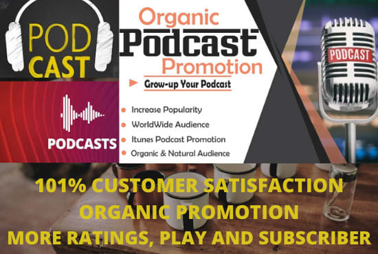 I will do fast organic podcast promotion to increase downloads and rating