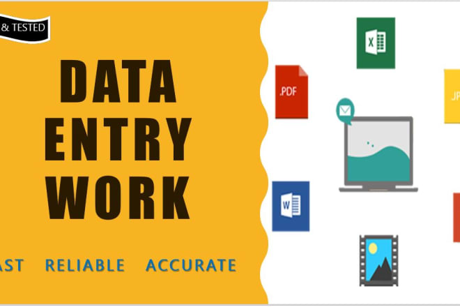 I will do fastest data entry and file conversion