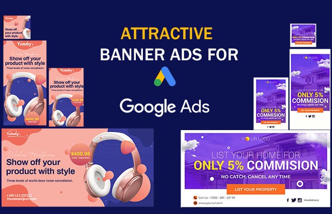 I will do google adwords banner design, affiliate web banner ads