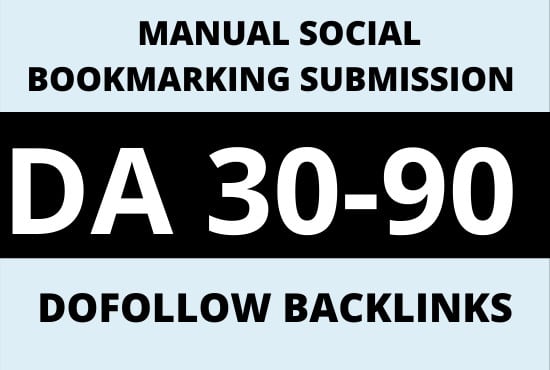 I will do high quality do follow social bookmarking manually