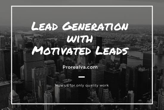 I will do lead generation and web researching